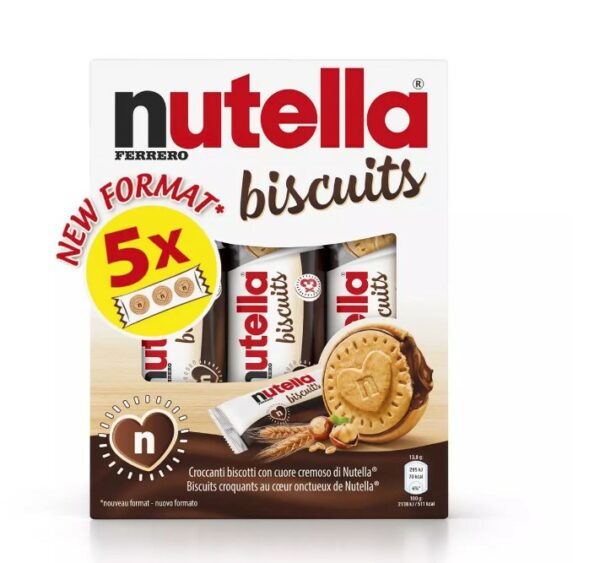 Biscuits cœur onctueux de Nutella 207gr