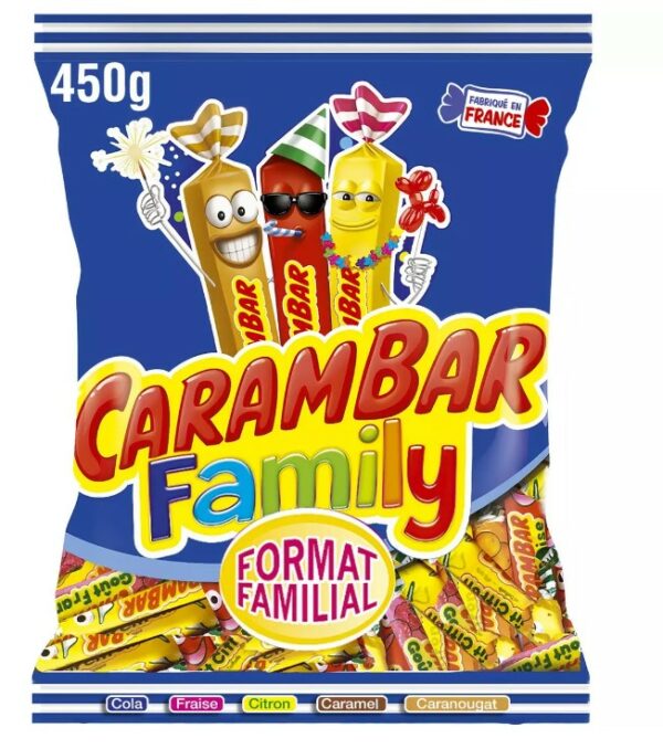 Family Bonbons aromatisés CARAMBAR 450GR