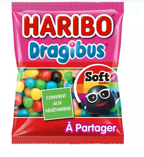 Dragibus soft Bonbons végétariens HARIBO 300gr