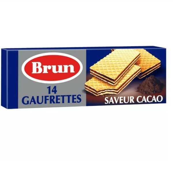 Gaufrettes saveur cacao BRUN 146gr