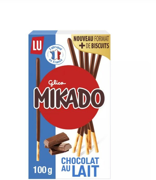 Bâtonnets chocolat lait MIKADO 100gr