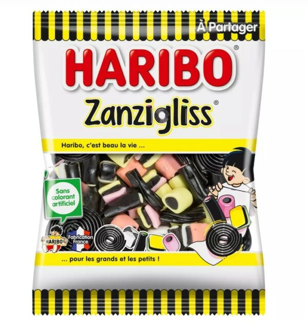 Zanzigliss assortiment bonbons réglisse HARIBO 300gr