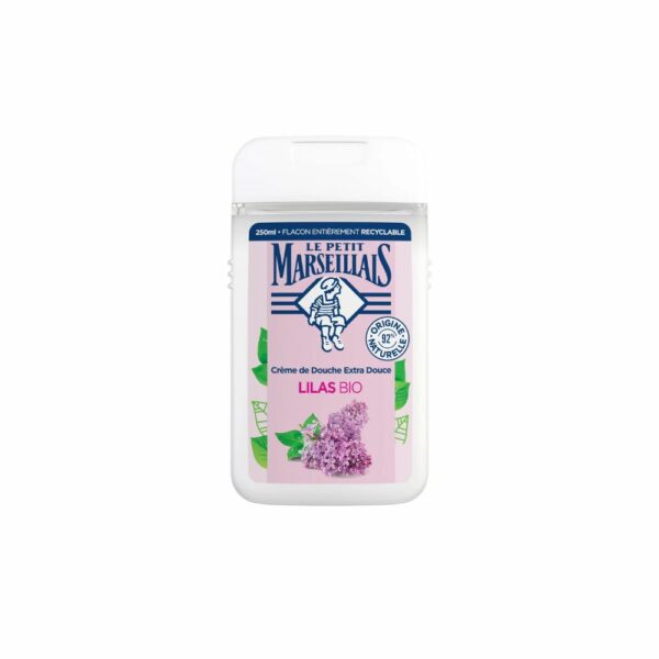 Gel Douche au Lilas Hydrate et Nourrit Bio LE PETIT MARSEILLAIS 250ml