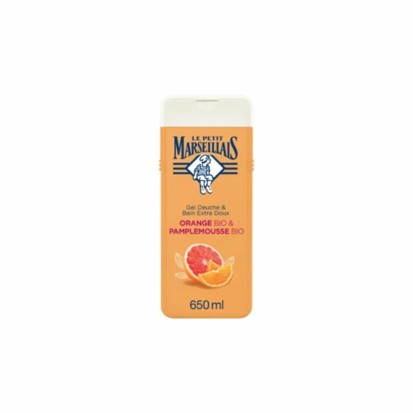 Gel douche Orange et Pamplemousse Bio LE PETIT MARSEILLAIS 250ml