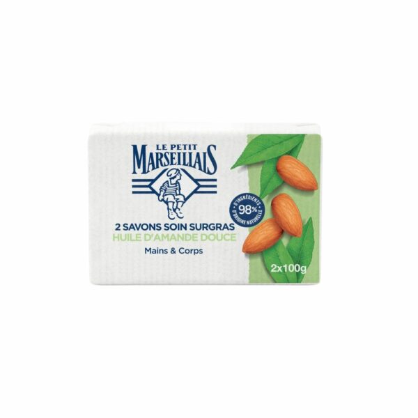 Savon Solide Mains & Corps Soin LE PETIT MARSEILLAIS 2x100g