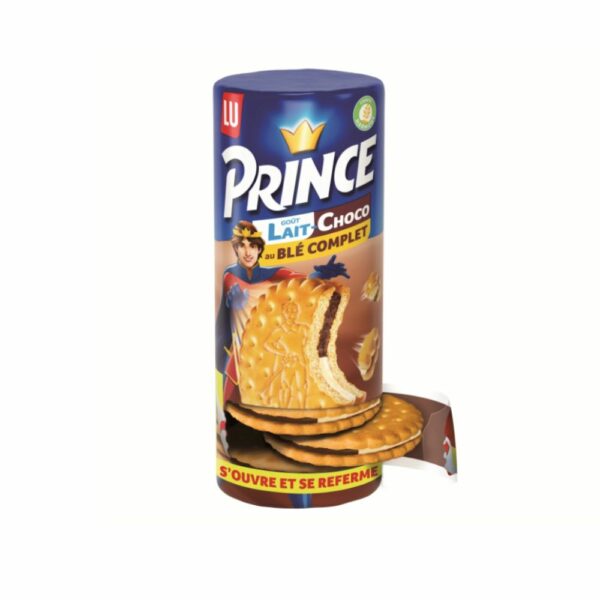 Biscuits fourrés au chocolat lait Prince LU