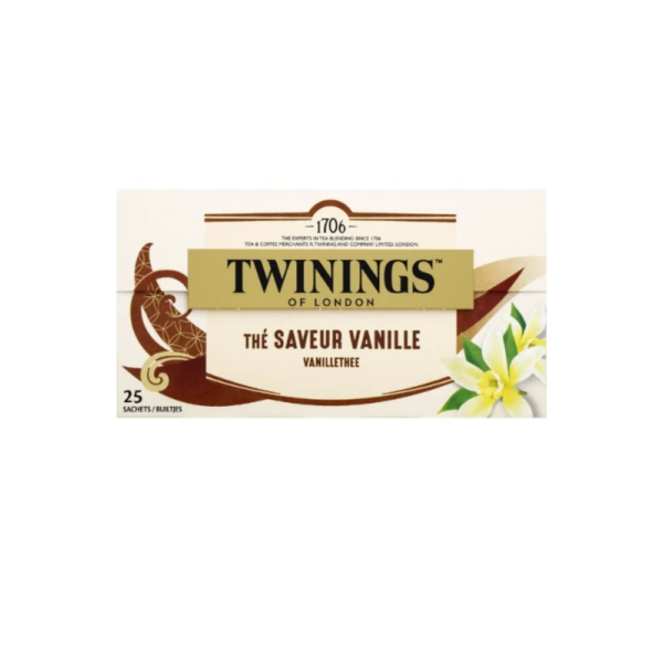 Thé noir vanille TWININGS 25 sachets