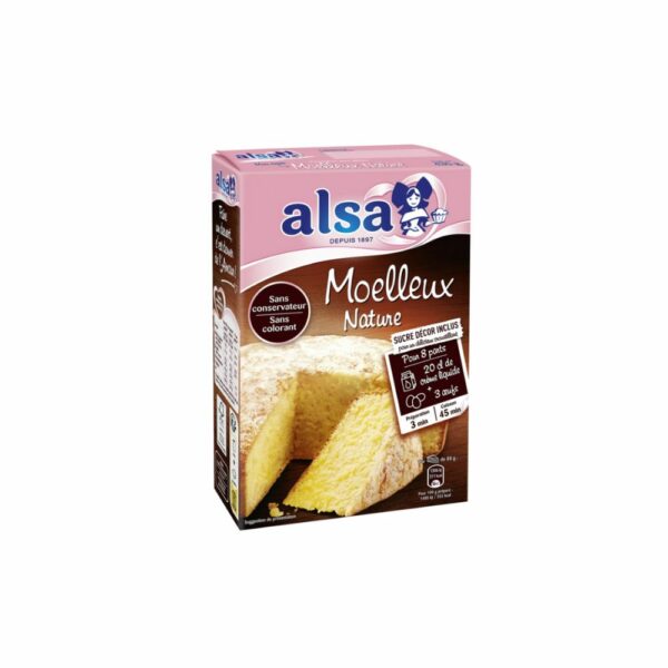 Préparation gâteau Moelleux nature ALSA 435 g