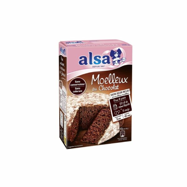 Préparation gâteau Moelleux au chocolat ALSA 435 g