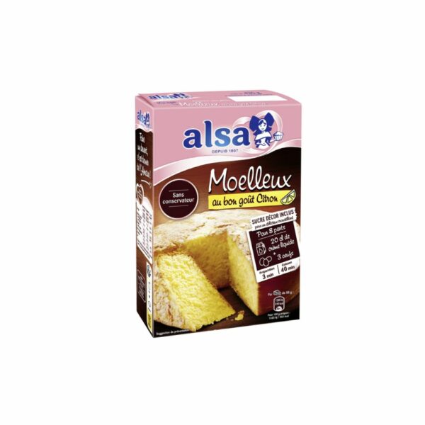 Préparation gâteau Moelleux citron ALSA 435 g