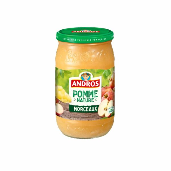 Compote pommes morceaux ANDROS 740 g