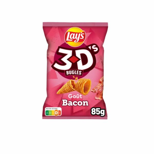 Bugles 3D's Goût Bacon  85g