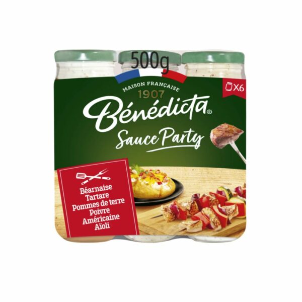 Sauces party assortiment BENEDICTA 6 pots