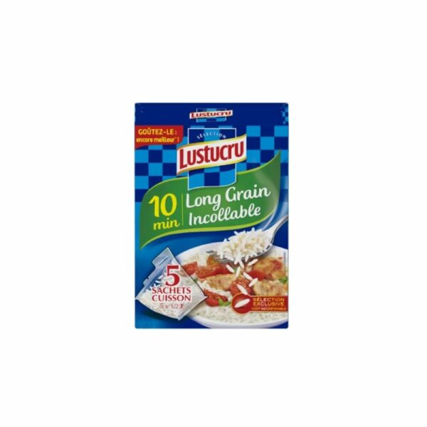 Riz long incollable 10min LUSTUCRU SELECTION 5 sachets