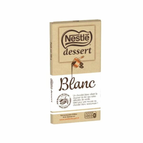 Chocolat dessert blanc CARREFOUR ORIGINAL 200gr