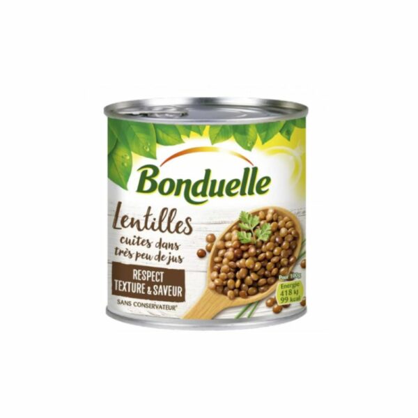 Lentilles cuites BONDUELLE 400g