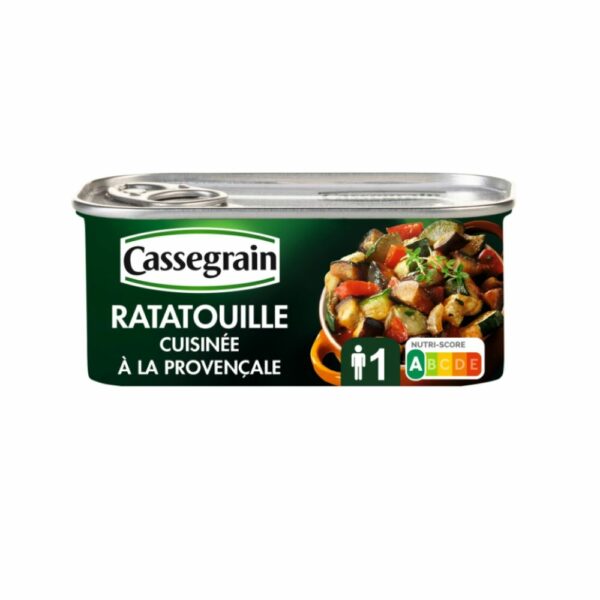 Ratatouille cuisinée à la provençale CASSEGRAIN 185g