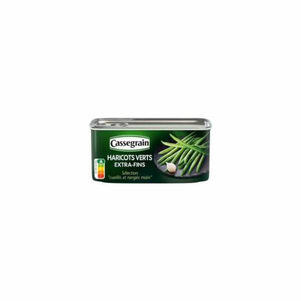 Haricots verts extra-fins cueillis main CASSEGRAIN 185gr