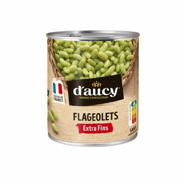 Flageolets Verts Extra Fins D'aucy 800g