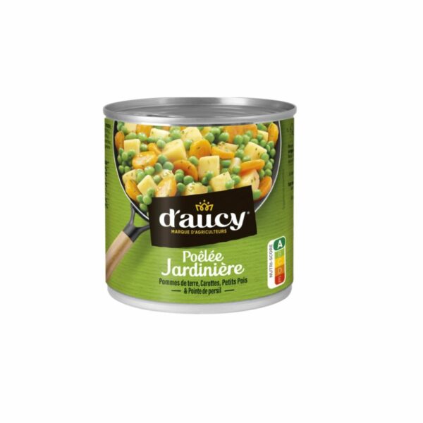 Légumes cuisinés poêlée jardinière D'AUCY 200g