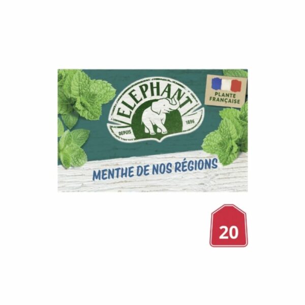 Infusion Menthe de Nos Régions ELEPHANT 20 sachets