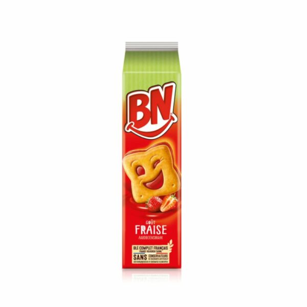 Biscuits goût fraise BN