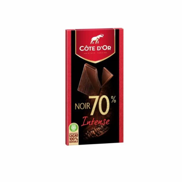 Chocolat NOIR extra 70% 100g CÔTE D'OR