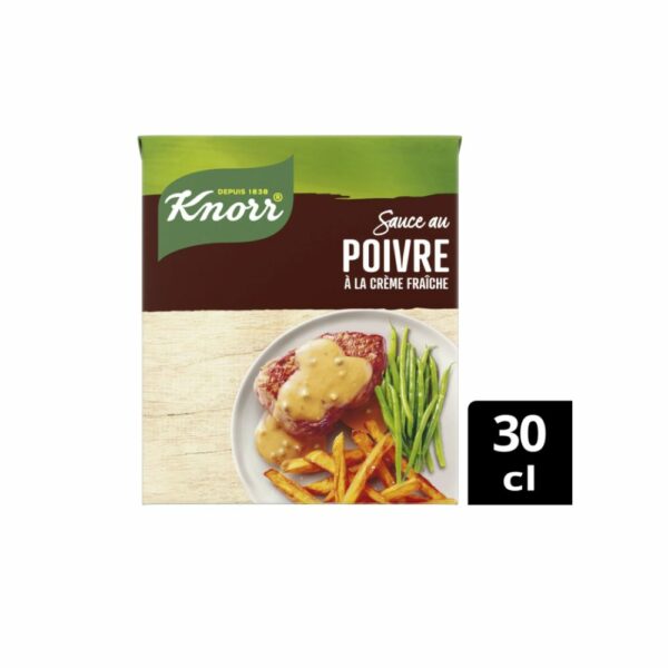 Sauce Poivre Crème Fraîche KNORR 30 cl