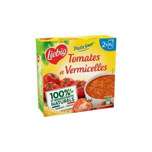 Soupe tomates & vermicelles PastaSoup' LIEBIG 2 briques 300g