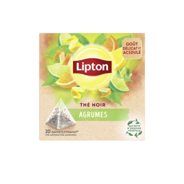 Thé noir agrumes LIPTON 20 sachets