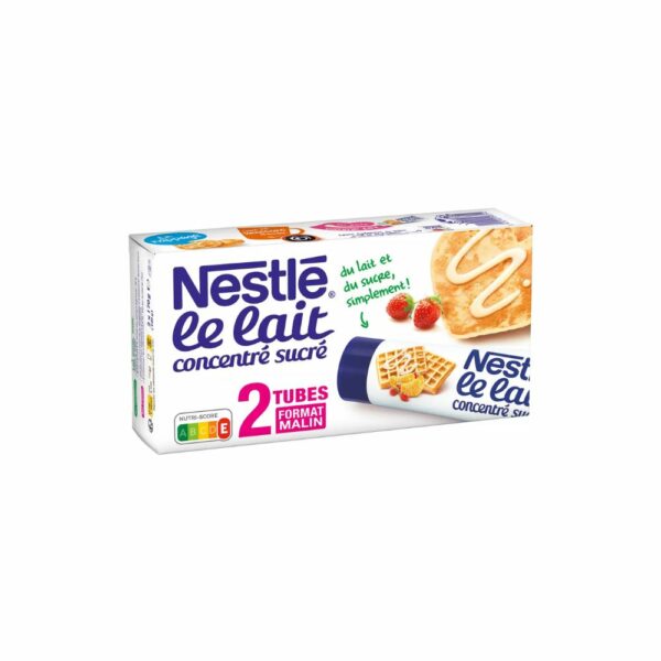 Lait concentré sucré en tube 2x170gr NESTLÉ