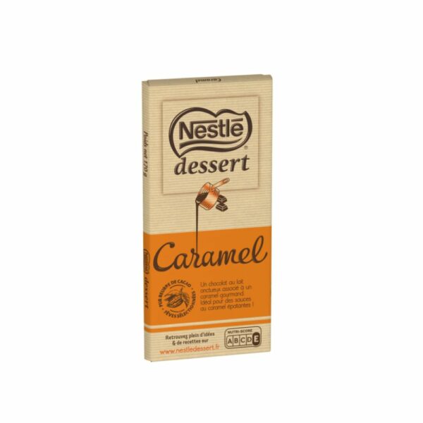 Tablette de chocolat au lait caramel NESTLE DESSERT