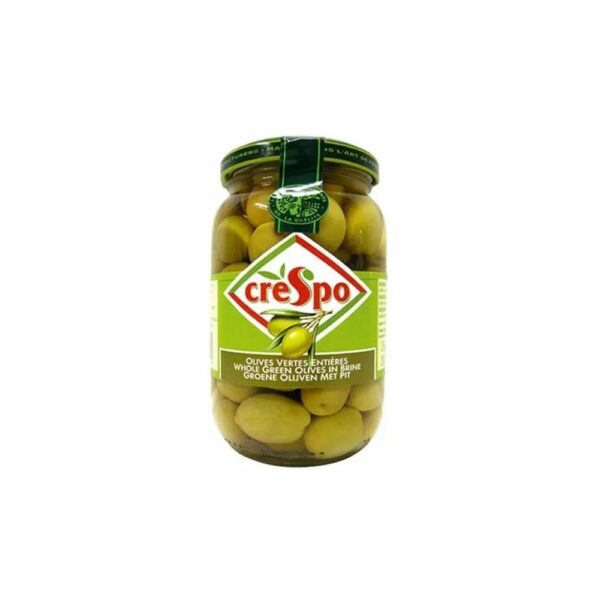 Olives vertes dénoyautées 37cl CRESPO