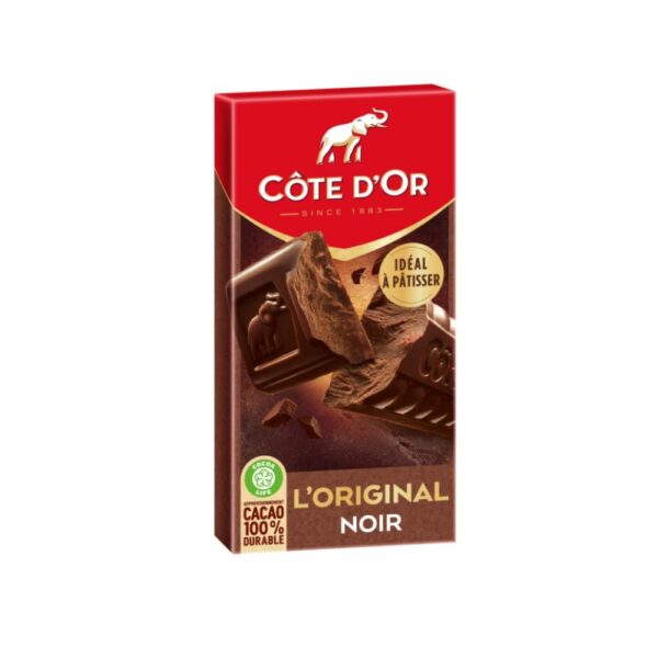 Tablette de chocolat noir L'Original COTE D'OR 200gr