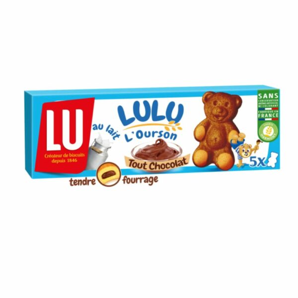 Gâteaux fourrés tout chocolat L'Ourson LuLu LU