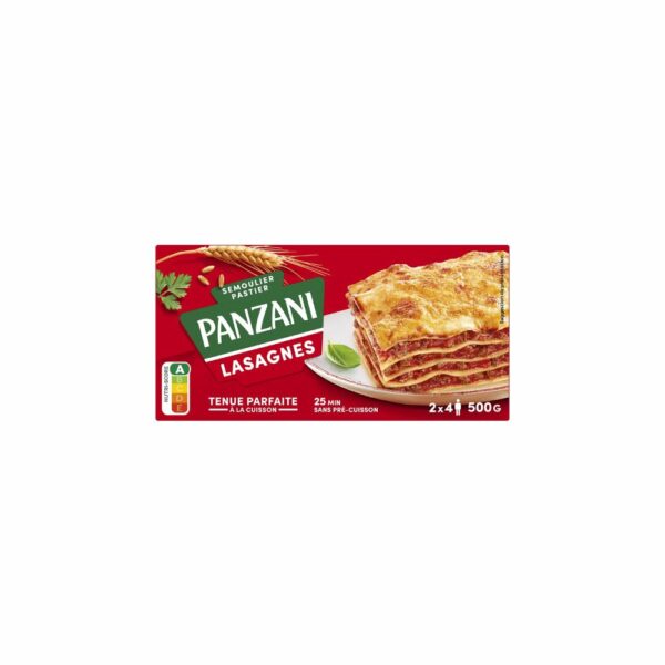 Pâtes lasagnes PANZANI 500gr