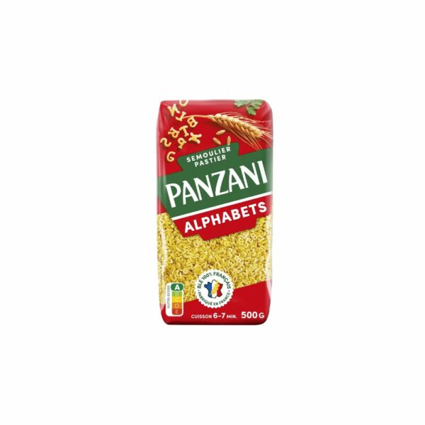 Pâtes alphabets à potage PANZANI 500gr