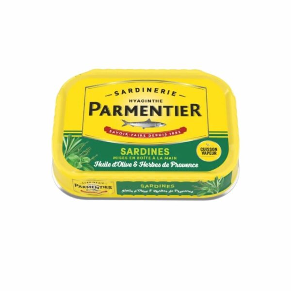 Sardines huile olive et herbes de Provence PARMENTIER 135g