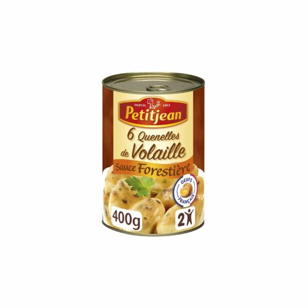 Quenelles de Volaille sauce forestièr PETIT JEAN 400g