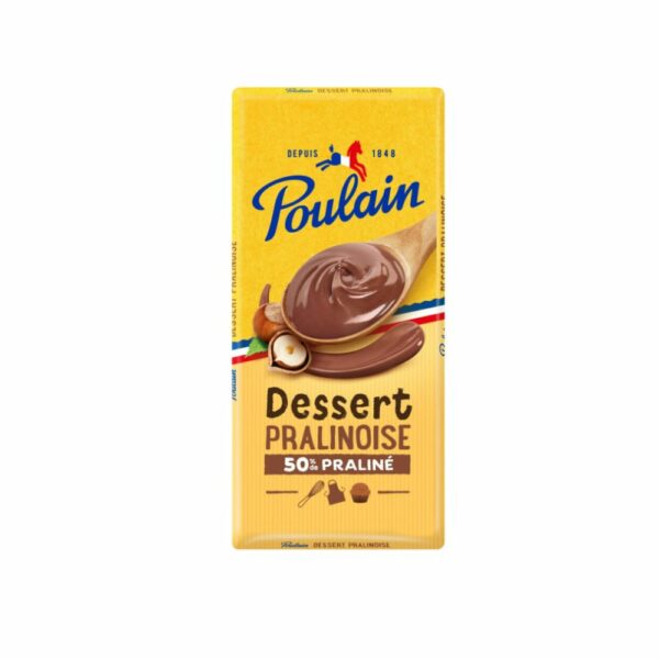 Tablette de chocolat pralinoise - dessert POULAIN 180 gr