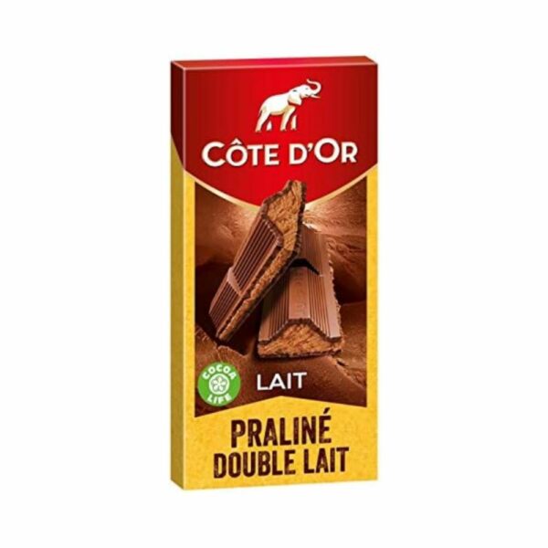 Tablette PRALINÉ Fondant Lait 200g CÔTE D'OR