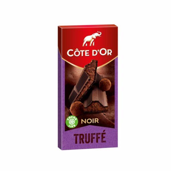 Tablette de chocolat noir fourré Truffé COTE D'OR