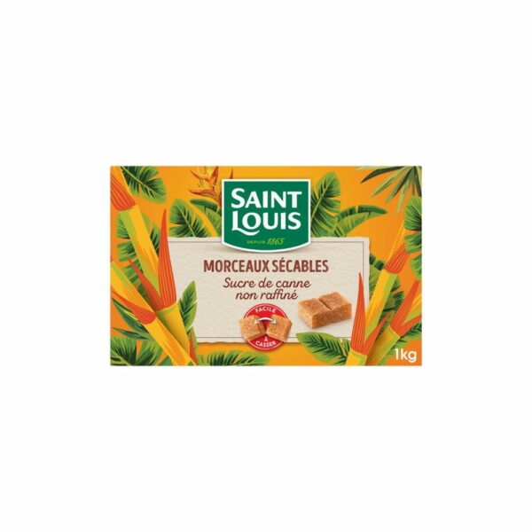 Sucre morceaux sécables de canne SAINT LOUIS 1Kg