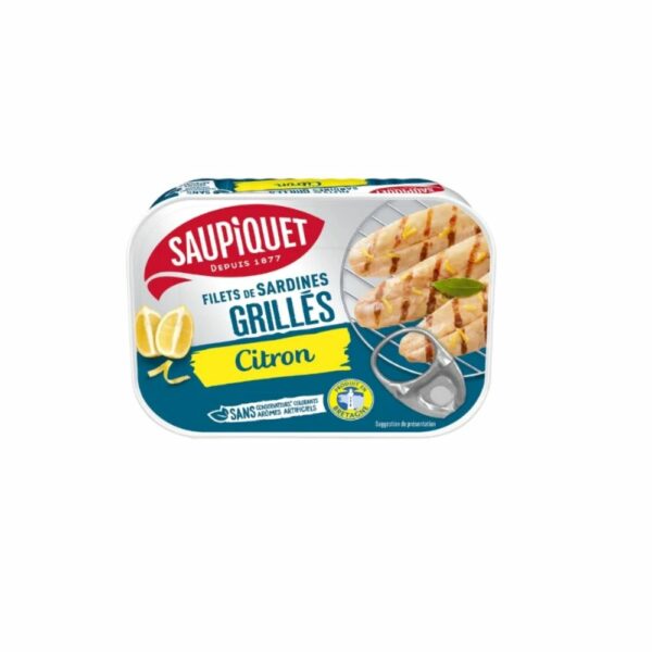 Filet de sardines citron SAUPIQUET 70g