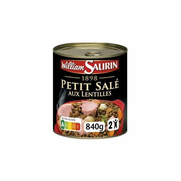 Petit Salé aux Lentilles WILLIAM SAURIN 840g