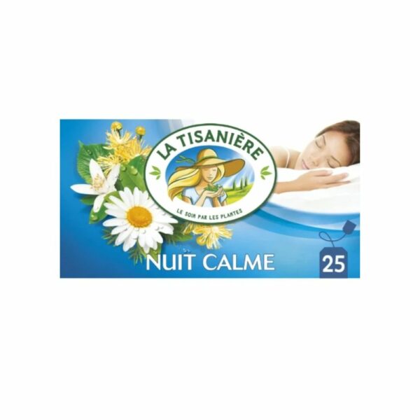 Infusion tilleul oranger camomille LA TISANIERE 25 sachets