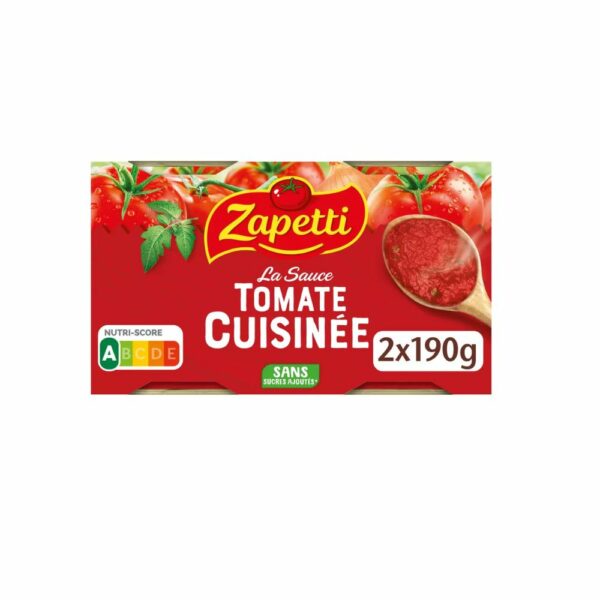 SAUCE TOMATE ZAPETTI 2x190g