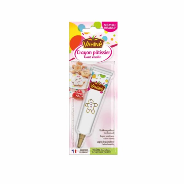 Crayon pâtissier blanc goût vanille VAHINE 25 g