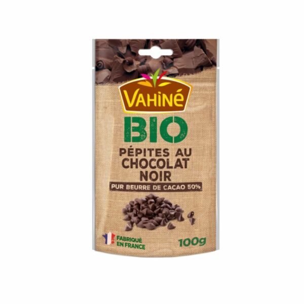 Pépites au chocolat noir bio VAHINE 100g