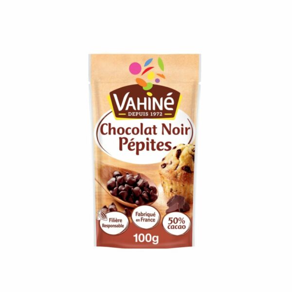 Pépites chocolat noir VAHINE 100 g